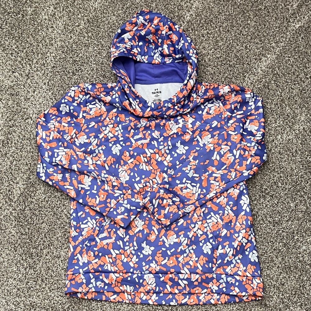 Under Armor  Patterned Hoodie youth Large EUC